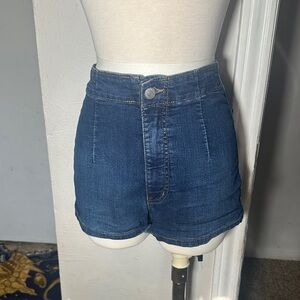 Wild Fable Dark Blue High-Waisted Shorts